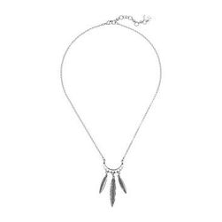 Bijuterii Femei Lucky Brand Feather Mini Necklace Medium Grey