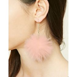 Bijuterii Femei Forever21 Pom-Pom Drop Earrings Goldpink