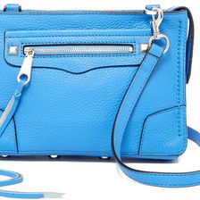 Rebecca Minkoff Regan Leather Crossbody Bag DENIM BLUE