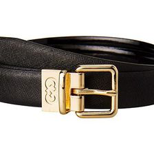 Accesorii Femei Cole Haan 25mm Saffiano to Patent Feather Edge Reversible Belt Black