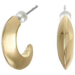 Bijuterii Femei LAUREN Ralph Lauren Luxe Links Small Knife Edge Hoop Earrings Gold