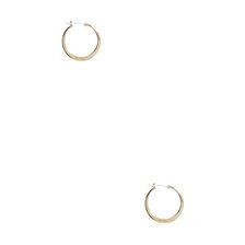 Bijuterii Femei GUESS Gold-Tone Flat Logo Hoop Earrings no color