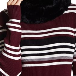 Accesorii Femei Natasha Accessories Faux Fur Knit Snood BLACK