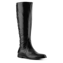 Incaltaminte Femei Sergio Rossi Patent Leather Flat Boot Black