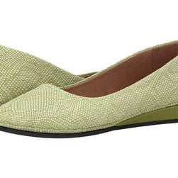 Incaltaminte Femei French Sole Zeppa Lime Lizard Emboss