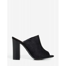 Incaltaminte Femei CheapChic Embark-45s Midnight Allure Mule Heel Black