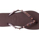 Incaltaminte Femei Havaianas Slim Hardware Flip Flops AubergineAubergine