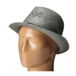 Accesorii Femei LAUREN Ralph Lauren Paper Straw Eyelet Fedora Chambray