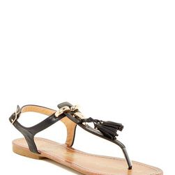 Incaltaminte Femei Elegant Footwear Spartan Tassel Sandal BLACK