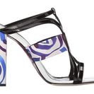 Incaltaminte Femei Oscar de la Renta Lonni 100mm Marine MikadoBlackWhite Patent Leather