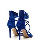 Incaltaminte Femei CheapChic Velvet Touch Strappy Stiletto Heels Blue