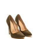 Incaltaminte Femei CheapChic Head To Toe Faux Suede Pumps Olive