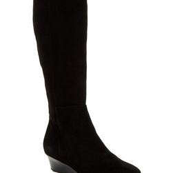 Incaltaminte Femei Cole Haan Tali Luxe Wedge Boot - Wide Width Available BLACK SUED