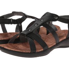 Trotters Galen Black Soft Tumbled Leather