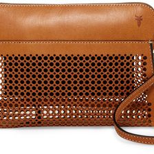 Frye Peyton Perforated Leather Crossbody NATURAL