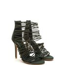 Incaltaminte Femei CheapChic The Right Cords Strappy Caged Heels Olive
