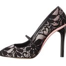 Incaltaminte Femei Oscar de la Renta Letizia 105mm Rose SatinBlack Lace