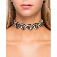 Bijuterii Femei CheapChic Sweeping Teardrop Choker Gray