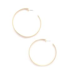Bijuterii Femei Forever21 Flat Hoop Earrings Gold