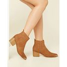 Incaltaminte Femei Forever21 Faux Leather Chelsea Boots Tan