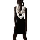 Accesorii Femei Michael Stars Feather Fringe Eternity Scarf Oyster