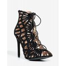 Incaltaminte Femei CheapChic Frida Knotted Up Bootie Black