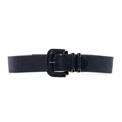 Accesorii Femei Steve Madden Stretch Snake Embossed Double Keeper Belt NAVY