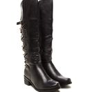 Incaltaminte Femei CheapChic Stud Your Stuff Faux Leather Boots Black
