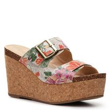 Incaltaminte Femei Kenneth Cole Reaction Fro Pix Wedge Sandal Beige Floral