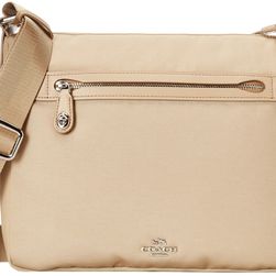 COACH Whls Excl Nylon Crossbody SV/Putty