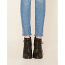 Incaltaminte Femei Forever21 Faux Leather Lace-Up Booties Black