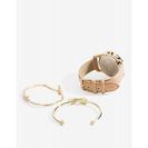 Bijuterii Femei CheapChic Loralie Rhinestone Pave Bezel Watch Set TaupeKhaki