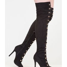Incaltaminte Femei CheapChic O My Goodness Thigh-high Stiletto Boots Black