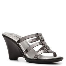 Incaltaminte Femei Italian Shoemakers Andie Wedge Sandal Pewter Metallic