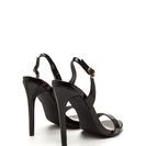 Incaltaminte Femei CheapChic Slinging It Back Faux Patent Heels Black