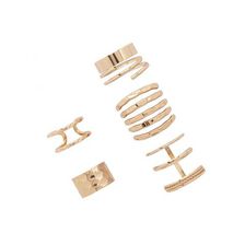 Bijuterii Femei Forever21 Caged Midi Ring Set Bsilver