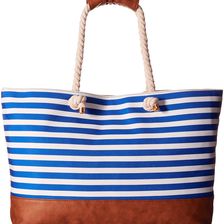 Gabriella Rocha Frannie Striped Beach Bag Navy/Off-White
