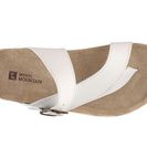 Incaltaminte Femei White Mountain Carly Leather Flat Sandal White