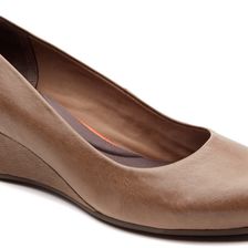 Rockport Total Motion Plain Pump 45mm New Taupe Waxed Calf