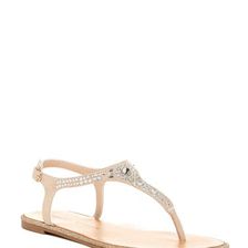 Incaltaminte Femei Chinese Laundry Gracious Embellished Thong Sandal SAND MICRO