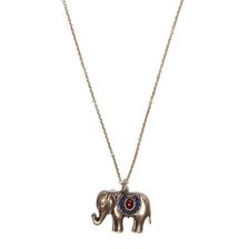 Bijuterii Femei Forever21 Elephant Pendant Necklace Antique goldblue