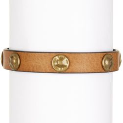 Frye Stud Wrap Cuff CAMEL