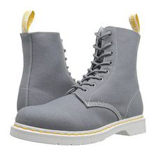 Incaltaminte Femei Dr Martens Page 8-Eye Boot Mid Grey Canvas