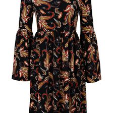 Rochie din jerseu cu print paisley 