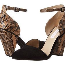 Incaltaminte Femei See by Chloe Suede Snake Ankle Strap Sandal Black