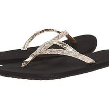 Incaltaminte Femei Reef Twisted Stars Black Champagne