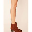 Incaltaminte Femei Forever21 Faux Suede Ankle Booties Brown