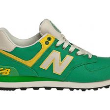 Incaltaminte Femei New Balance Womens Rugby 574 Classics Green with Yellow Off White