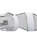 Incaltaminte Femei LOVE Moschino Shiny Open Toe White