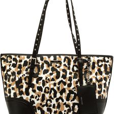 Nine West Ava Tote Black/Camel Multi